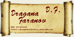 Dragana Faranov vizit kartica